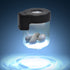 Gordon Light-Up Led Storage Jar, Air Tight & Magnifying View Jar, Black Jar Lid, Rechargeable Glass Jar Container 155 ml